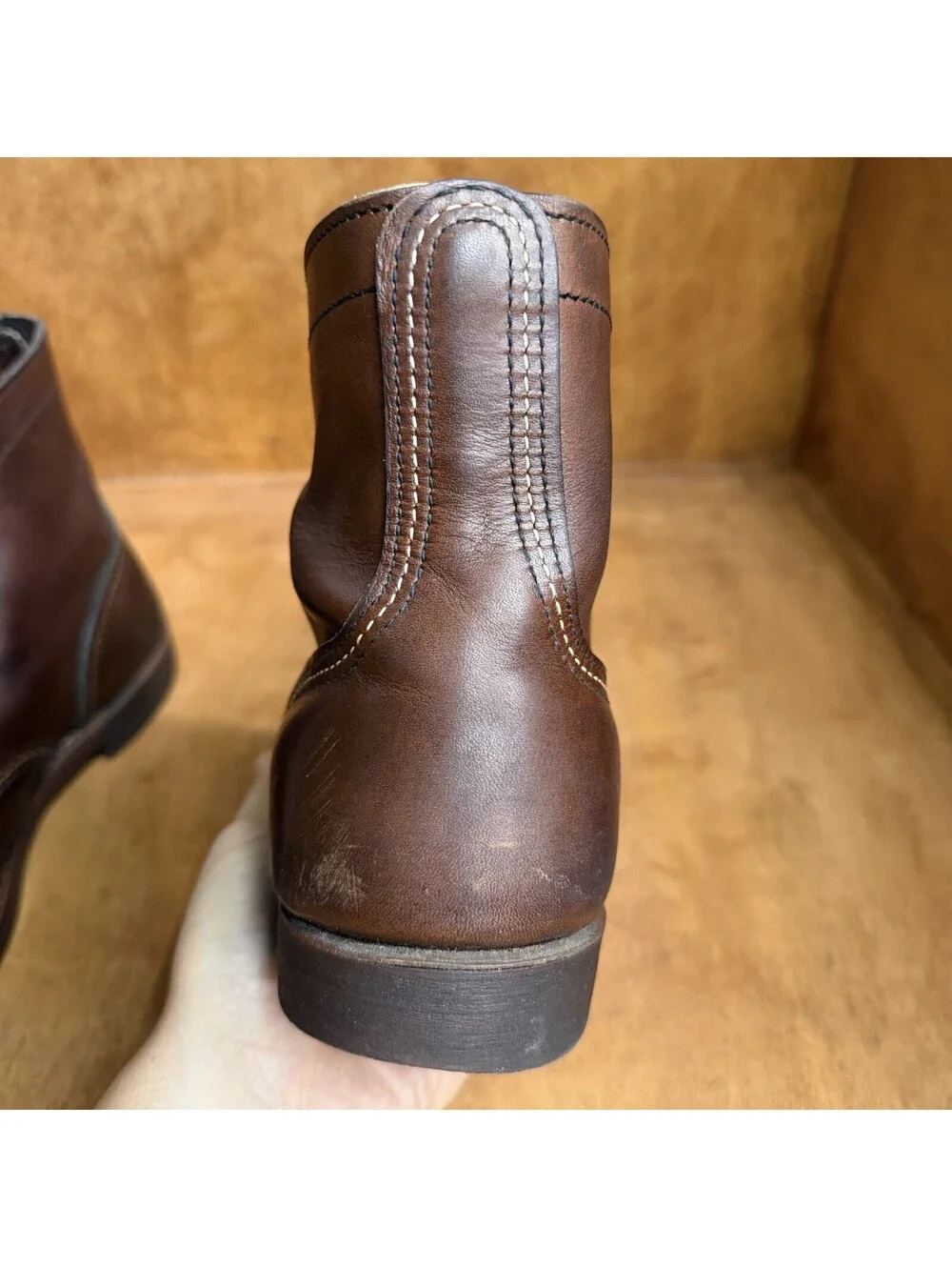Red Wing Iron Ranger 6-Inch Boots Heritage 8111 Amber Harness Leather Men 8.5 E2